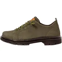 Art unisex. 118971222003_0G3 1897 Nobuck Kaki Birmingham green (37), Leather, 3 to 5 cm, Laces, Casual