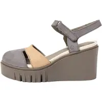 Art for woman. 1208311H1003_0MU Leather sandals andalias 2083 multicolour (42), 8 to 10 cm, Velcro, Casual, Multicolor