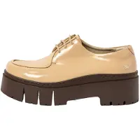 Art for woman. 1176411KH003_082 Leather Shoes 1764 Leeds beige (40), 3 to 5 cm, Laces, Casual