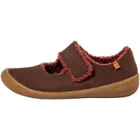El naturalista for woman. 257391112005_012 Leather Sneakers N5739 Pawikan brown (40), Flat, Velcro, Casual