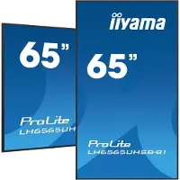 Iiyama ProLite LH6565UHSB-B1 - 65 Diagonalklasse LED-bakgrunnsbelyst LCD-skjerm - intelligent skilting - Android - 4K UHD (2160p) 3840 x 2160 - svart