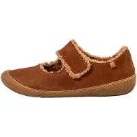 El naturalista for woman. 2573911ND005_023 Brown leather ballet pumps N5739 (41), Flat, None, Velcro, Casual