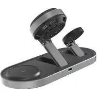 TechProtection A51 ArcticBoost 3-i-1 MagSafe-lader med aktiv kjøling - 25W Qi 2.2 - svart