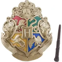 Paladone Julepynt Harry Potter Hogwarts-våpenskjold, styrt tryllestavlampe