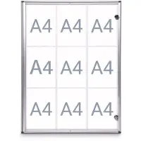 MAUL MAULextraslim, Aluminium, Glass, Plastikk, Aluminium, 963 x 711 x 27 mm, 9 x A4