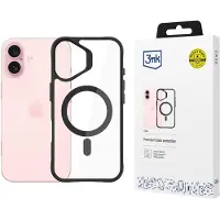 3mk Protection 3mk Satin Armor MagCase med MagSafe til iPhone 16 Plus – gjennomsiktig med svart ramme