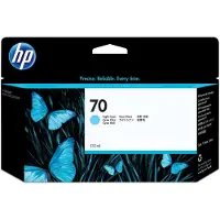 HP 70 - 130 ml - lys cyan - original - DesignJet - blekkpatron - for DesignJet HD Pro MFP, T120, Z2100, Z3100, Z3100ps, Z3200, Z3200ps, Z5200, Z5400