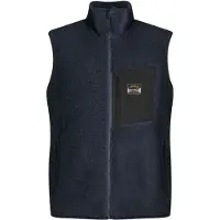 Lundhags Flok Wool Ms Pile Vest, mellomlag, herre, blå