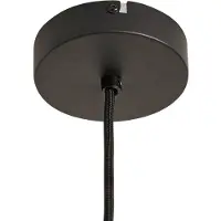 LINDBY hengelampe Haldor, rotting, naturfarget, Ø 40 cm