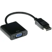 ACT Adapterkabel DisplayPort hann til VGA hunn 0,15 m (AK3996)