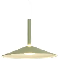 Mantra-Iluminacion Calice hengelampe, grønn, Ø 32 cm, høydejusterbar