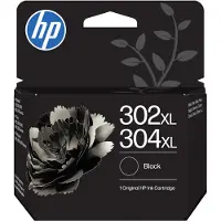 HP 302XL/304XL - 5.5 ml - høykapasitets - pigmentert svart - original - blekkpatron - for AMP 130 Deskjet 1110, 21XX, 26XX, 36XX, 37XX ENVY 45XX, 50XX Officejet 38XX, 46XX, 52XX