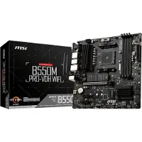 MSI B550M PRO-VDH WIFI hovedkort B550 AM4 micro ATX DDR4, svart