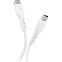 SBS TECABLETCC10W USB-C-kabel - USB-C Power Delivery 25W 1 m - hvit