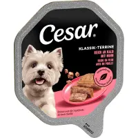 Cesar Megapakke skål 28 x 150 g - Klassisk terrine med kalv og fjærkre