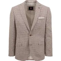 Suitable Blazer Rutete Beige Brun Størrelse