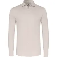Desoto Essential Skjorte Hai Piquè Beige Størrelse