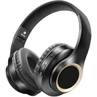 24hShop Kraftfulle bluetooth stereoheadset - Svart sammenfoldbart