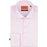 Suitable Skjorte Med Ekstra Lange Ermer Twill Rosa Størrelse