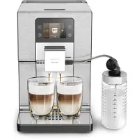 Krups Intuition Experience+ EA877D10, Espressomaskin, 3 l, Kaffe bønner, Innebygd kaffekvern, 1550 W, Svart, Børstet stål