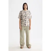 Scotch & Soda All Over Printed Loose Fit Kortarmet T-skjorte