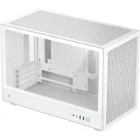 DeepCool CH260 WH - Mikro - micro ATX - sidepanel med vindu (herdet glass) - ingen strømforsyning (ATX / PS/2) - hvit - USB/lyd