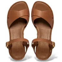 El naturalista for woman. 2N8541123005_023 Brown Leather Sandals N854 Gaia (36), 3 to 5 cm, Buckle, Casual