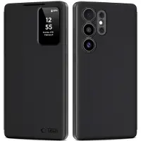 Tech-Protect Samsung Galaxy S25 Ultra Smart Flip-etui - Svart