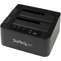 StarTech.com Startech eSATA / USB 3.0 SATA III Docking Station with UASP - USB 3.0 Hot-Swap Dock supports 2.5/3.5 SATA HDD/SSD (SDOCKU33EBV) - Diskkontroller - 2.5, 3.5 - eSATA - USB 3.0 - svart - for P/N: SATDUP