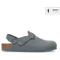 Birkenstock for man. 1029217 Leather Tokyo Clogs (Regular Fit) gray (45), Flat, Suede, None, Casual, Grey