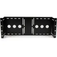 StarTech.com Startech 4U Universal VESA LCD Monitor Mounting Bracket for 19-inch Rack or Cabinet - TAA Compliant - Cold-Pressed Steel Bracket (RKLCDBK) - Monteringssett - for LCD-skjerm - solid kaldpresset stål -