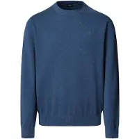 Hackett London for man. HM7000116 Ess Cotton Crew blue jumper (M), Casual