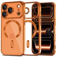 Tech-Protect iPhone 17 Pro Max MagFlex-deksel - MagSafe-kompatibelt - Klar / Kosmisk oransje