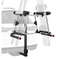Vevor Ski- og snowboardstativ for tilhengerfeste, passer til 50 mm mottaker, har plass til opptil 6 par ski eller 4 snowboard, bilstativ for tilhengerfeste med nøkkellås, sikkerhetsstropp, vippetilgan