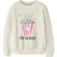 Name it Collegegenser - NkfKonna - Antique White - - 6 år (116) - Collegegenser
