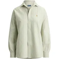 Ralph Lauren for woman. 211B21507001 Relaxed Fit green cotton oxford shirt (S), Casual, Long sleeve