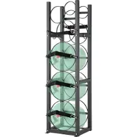 Vevor Kjølemiddeltankstativ, med 3 x 14,6 kg og 3 andre små flasketanker, sylindertankstativ 30,8 x 30,9 x 121,2 cm, kjølemiddelflaskestativ og holdere for freon, gasser, oksygen, nitrogen