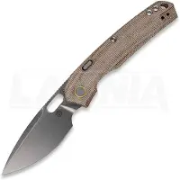 Vosteed Psyop 332 - Stonewash - Micarta foldekniv, natural