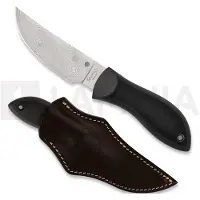 Spyderco Moran Upswept Gray Damasteel SPRINT kniv