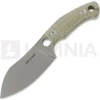 GiantMouse GMF1 XL Green Canvas Micarta kniv