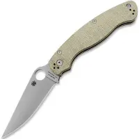 Spyderco Military 2 Cru-Wear foldekniv, Brown Canvas Micarta