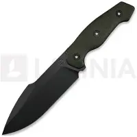 Kunwu Knives Stiffy G. - Teflon - Micarta kniv, grønn