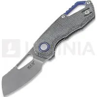 MKM Knives Isonzo M390 Cleaver foldekniv, black canvas micarta