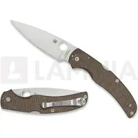 Spyderco Native Chief Brown Canvas Micarta CPM CRU-WEAR foldekniv