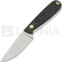 Brisa Necker 70 Full Flat Kydex nakkekniv, svart