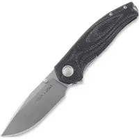 Viper Vale foldekniv, Stonewashed, Black SureTouch