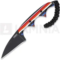 CRKT Minimalist Wharncliffe nakkekniv, multicolored