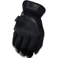 Mechanix hansker FAST FIT svarte, str. S. Rød mansjettkant, 0,6 mm syntetisk lær, TrekDry, touchskjerm-teknologi
