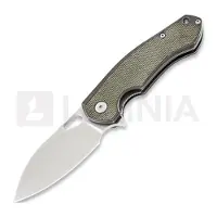 GiantMouse ACE Biblio Ti foldekniv, Green Micarta Lamnia Exclusive