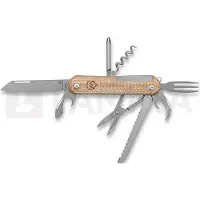 Mercury Duca 8 - Elmax - Natural Canvas Micarta foldekniv